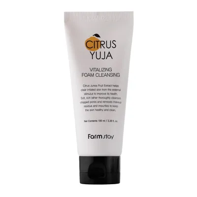 FarmStay Citrus Yuja Vitalizing Foam Cleansing (Pianka do oczyszczania twarzy z ekstraktem z owoców yuzu)