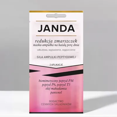 Janda Siła Ampułki Peptydowej, Maska-ampułka na każdą porę dnia `Redukcja zmarszczek`