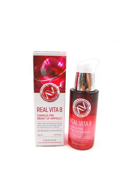 Enough Real Vita 8, Complex Pro Bright Up Ampoule (Serum do twarzy z kompleksem witamin)
