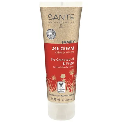Sante Naturkosmetik Family, 24h Creme Bio-Granatapfel & Feige (Krem 24 godzinny `Granat i figa`)