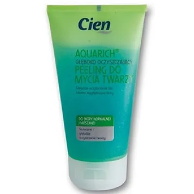 Cien Aquarich, Głęboko oczyszczający peeling - żel do mycia twarzy