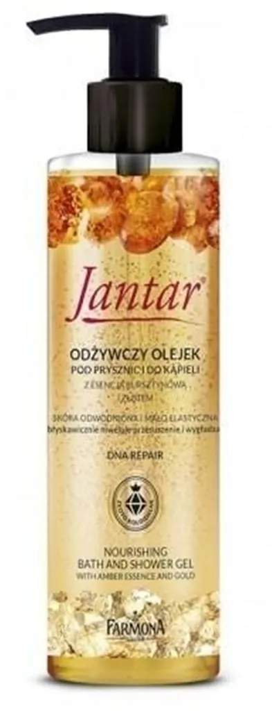Jantar Odżywczy olejek pod prysznic i do kąpieli z esencją bursztynową i złotem
