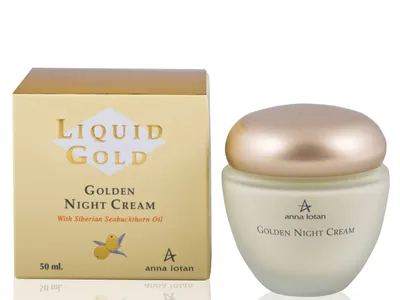 Anna Lotan Liquid Gold, Golden Night Cream (Odnawiający krem na noc)