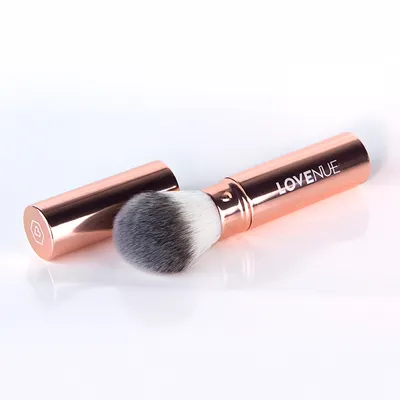 LoveNue Różowe Złoto, Powder and Bronzer Brush (Pędzel do makijażu wysuwany)