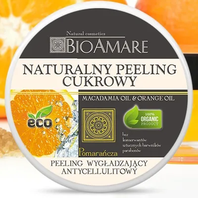 Bioamare Naturalny peeling cukrowy wyszczuplający antycellulitowy (różne rodzaje)