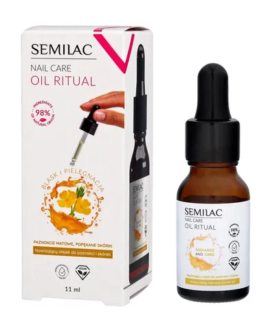 Semilac Nail Care Oil Ritual, Nawilżający olejek do paznokci i skórek `Radiance and Care`