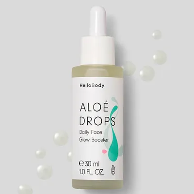 HelloBody Aloe Drops, Daily Face Glow booster (Rozświetlające serum do twarzy)