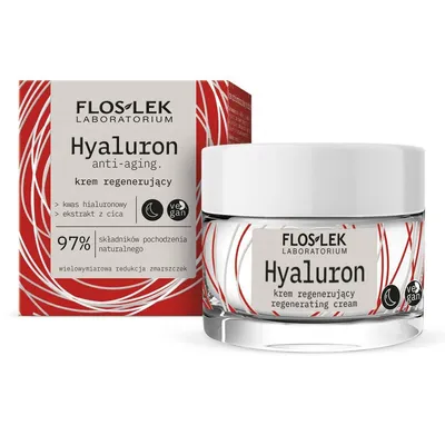 Floslek Hyaluron anti-aging, Krem regenerujący na noc