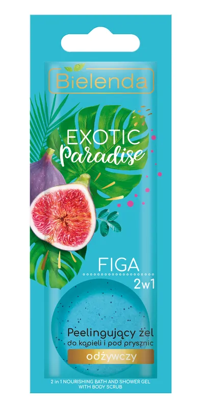 Bielenda Exotic Paradise, Peelingujący żel pod prysznic i do kąpiel odżywczy 2 w 1 `Figa`