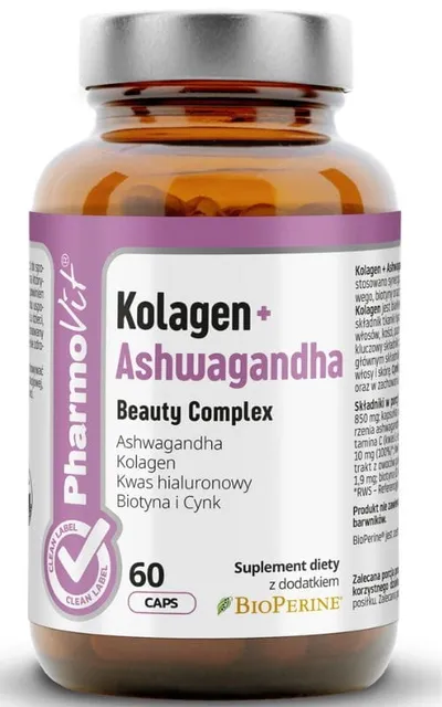 Pharmovit Beauty Complex, Kolagen + Ashwagandha,  Suplement diety