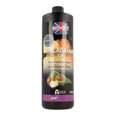 Ronney Macadamia Oil, Professional Shampoo Restorative Therapy for Dry & Weak Hair (wzmacniający szampon do włosów suchych i osłabionych)