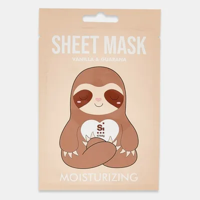 Sinsay Moisturizing  Vanilla & Guarana Sheet Mask (Maseczka do twarzy nawilżająca)