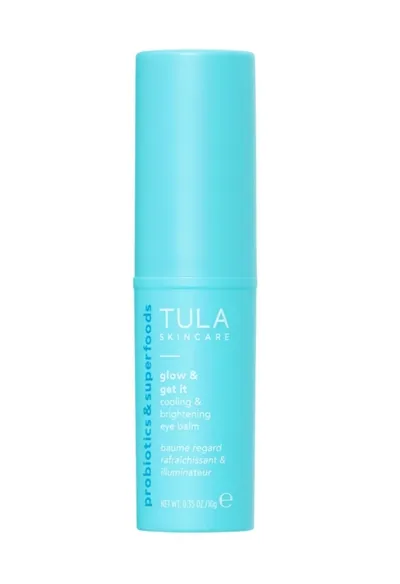 Tula Probiotics & Superfoods, Glow & get It, Cooling & Brightening Eye Balm (Balsam pod oczy z kwasem hialuronowym)