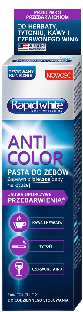 Rapid White Anti Color Toothpaste (Pasta do zębów usuwająca przebarwienia)