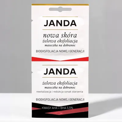 Janda Nowa Skóra, Bioeksfoliacja Nowej Generacji, Żelowa eksfoliacja maseczka na dobranoc