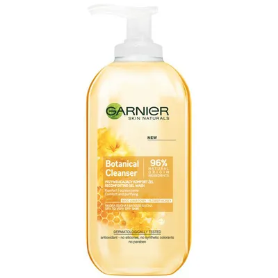 Garnier Botanical Cleanser, Recomforting Gel Wash (Żel oczyszczający przywracający komfort z miodem kwiatowym do skóry suchej i bardzo suchej)