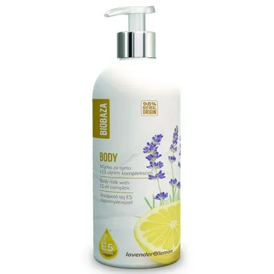 Biobaza Body Milk with Lavender and Lemon (Mleczko do ciała z lawendą i cytryną)