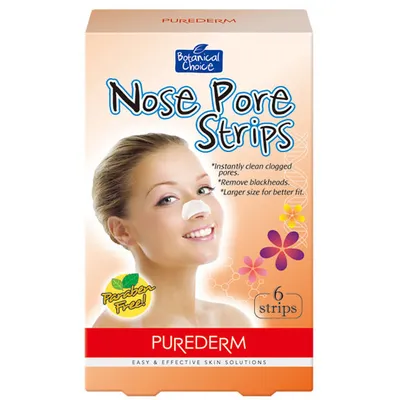 Purederm Botanical Choice,  Nose Pore Strips (Oczyszczające plastry na nos)