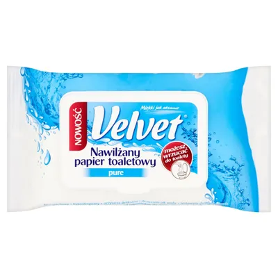 Velvet Pure, Nawilżany papier toaletowy