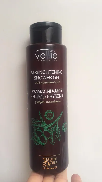 Vellie Cosmetics Natural Oils of the World, Strenghtening Shower Gel with Macadamia Oil (Wzmacniający żel pod prysznic z olejem makadamia (nowa wersja))