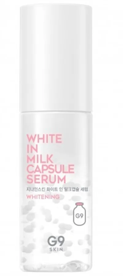 G9Skin White in Milk Capsule Serum Whitening (Wygładzająco-rozjaśniające serum do twarzy z wyciągiem z protein mleka i adenozyną)