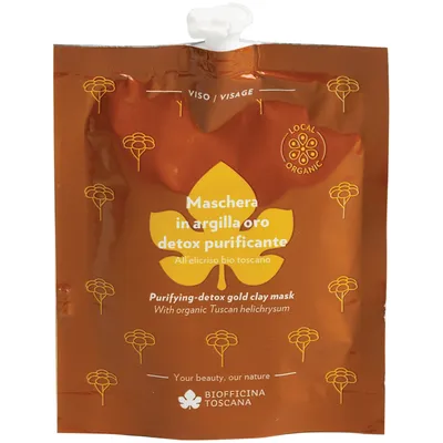 Biofficina Toscana Maschera in Argilla Oro Detox-Purificante (Kremowa oczyszczająca maseczka na bazie glinki)