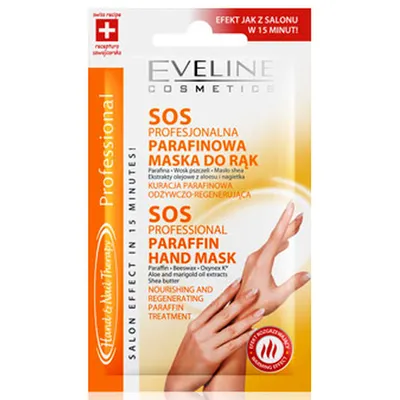Eveline Cosmetics Hand Therapy Professional, Profesjonalna parafinowa maska do rąk