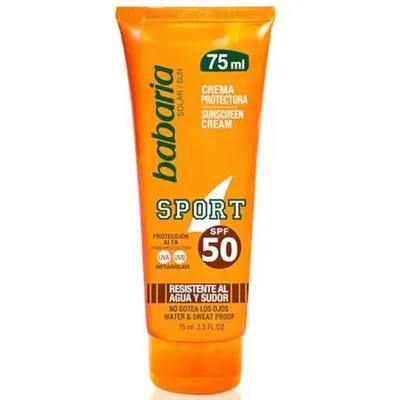 Babaria Natural Cosmetics Sun Sport Sun Screeny Ceam SPF 50 (Krem do opalania SPF 50)