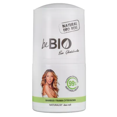 beBIO Naturalny dezodorant roll-on `Bambus i trawa cytrynowa`