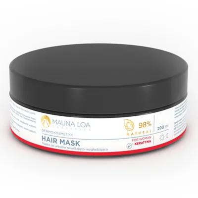 Mauna Cosmetics Hair Mask, Maska do włosów nawilżająco-wygładzająca