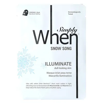 When Simply Snow Song Illuminate Mask (Maska rozjaśniająca do twarzy)
