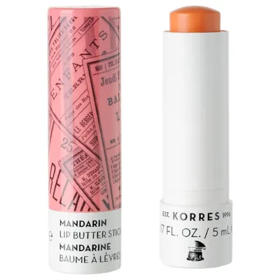 Korres Mandarin, Lip Butter Stick SPF 15 (Sztyft ochronny do ust)