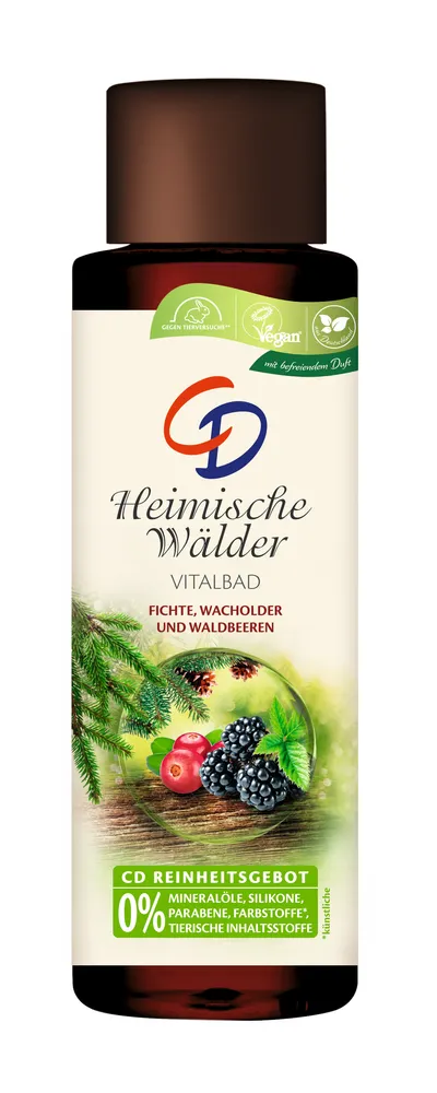 CD Vitalbad Heimische Walder Fichte Wacholder und Waldbeeren (Orzeźwiający płyn do kąpieli `Letni las`)