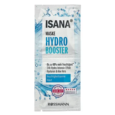 Isana Hydro Booster, Maseczka nawilżająca `Kwas hialuronowy i aloes`