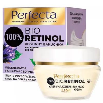 Perfecta Bio Retinol Bakuchiol, Silnie przeciwzmarszczkowy krem na dzień i na noc 70+