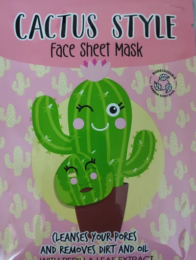 Action Cactus Style Face Sheet Mask (Maseczka do twarzy w płachzcie)