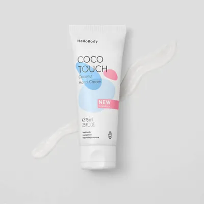 HelloBody Coco Touch, Coconut Hand Cream (Nawilżający krem do rąk)