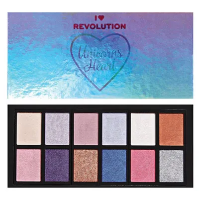 I Heart Revolution Unicorns Heart Eyeshadow Palette (Paleta cieni do powiek)