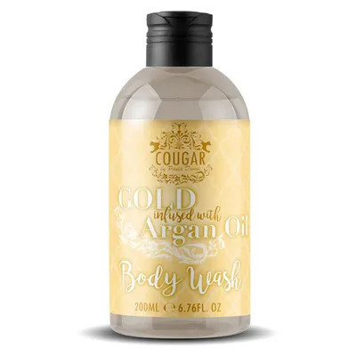 Cougar Gold Infused With Argan Body Wash (Żel pod prysznic ze złotem i olejkiem arganowym)