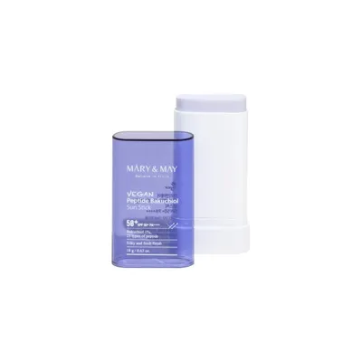 Mary & May Vegan Peptide Bakuchiol Sun Stick SPF50+ PA++++ (Sztyft przeciwsłoneczny do twarzy)