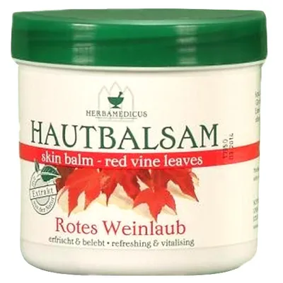 Herbamedicus Rotes Weinlaub Balsam (Maśc do stóp z wyciągiem z liści czerwonych winogron)