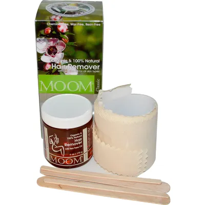 MOOM Hair Remover with Tea Tree Oil (Zestaw do depilacji z olejkiem z drzewa herbacianego)