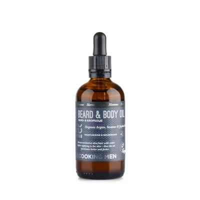 Ecooking Men, Beard & Body Oil (Organiczny olejek do pielęgnacji brody i ciała dla mężczyzn)