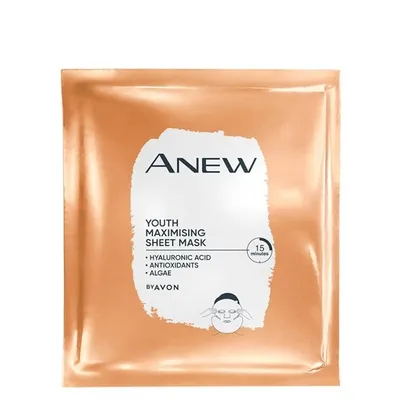 Avon Anew Essential, Youth Maximising Sheet Mask (Aktywująca młodość skóry skoncentrowana maska w płacie)