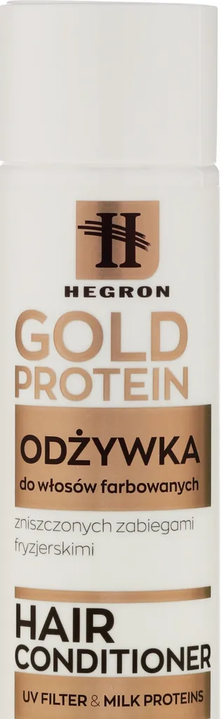 Hegron Gold Protein, Hair Conditioner (Odżywka do włosów farbowanych i zniszczonych zabiegami fryzjerskimi)