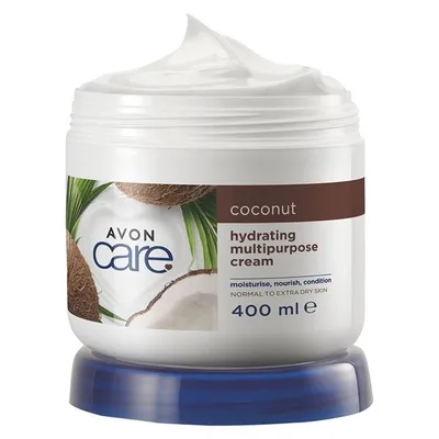Avon Care, Restoring Moisture with Coconut Oil, Hydrating Multipurpose Cream Face Hand & Body (Intensywnie regenerujący krem do ciała, twarzy i rąk z olejem kokosowym)