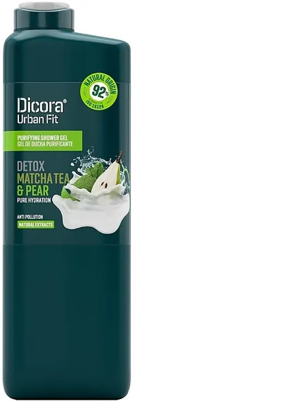 Dicora Urban Fit, Detox Shower Gel Matcha Tea & Pear (Żel pod prysznic `Herbata Matcha i gruszka`)