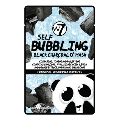 W7 Self Bubbling Black Charcoal O2 Mask (Maska bąbelkowa z węglem)