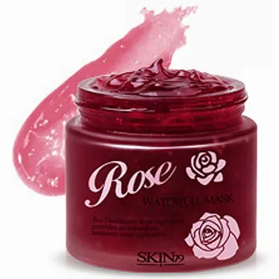 SKIN79 Rose Waterfull Mask (Różana maska wygładzająca z kwasami AHA)
