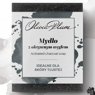 Olivia Plum Mydło z węglem aktywnym